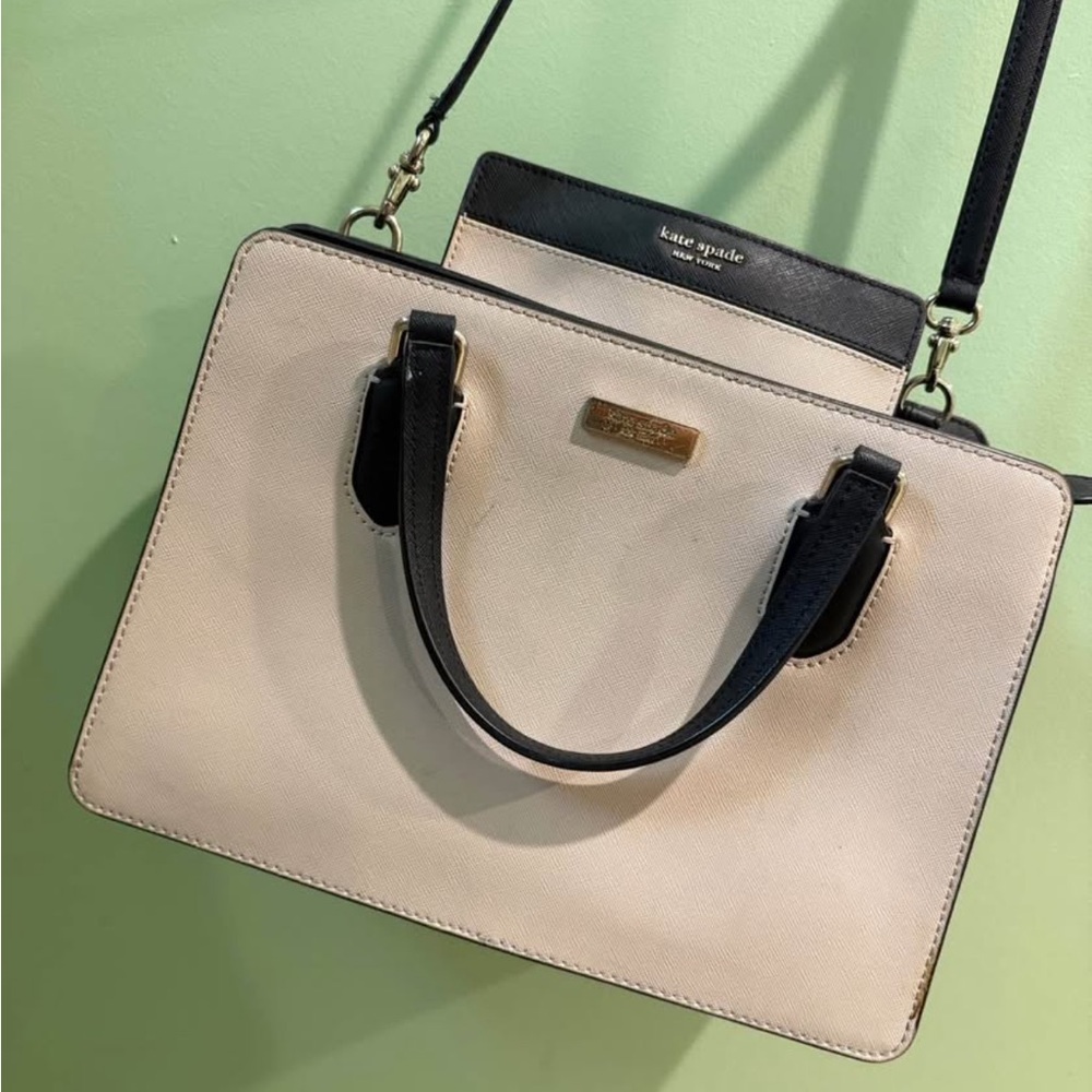 Kate Spade Black and Cream bag and matching wallet
